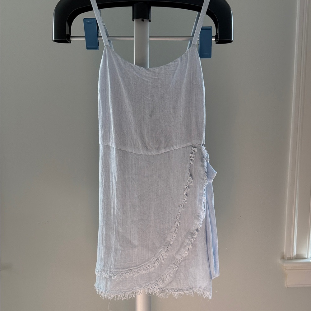 Le Lis - Light Blue Dress wrap dress with bow